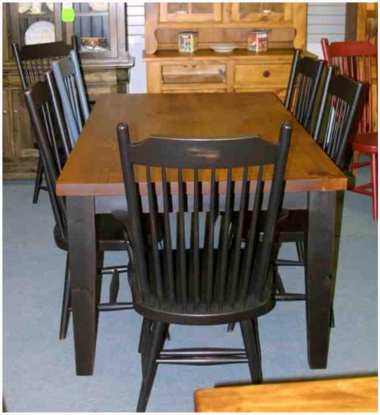Rustic Mennonite Pine Barn Board Table Set Lloyd's Mennonite Furniture Gallery Solid Wood