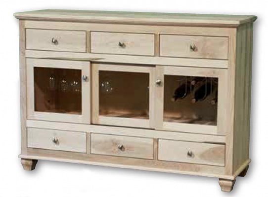 Barcelona Sideboard with Sliding Doors Mennonite Furniture Ontario at Lloyd's Furniture Gallery in Schomberg