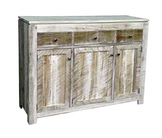 Rough Cut Metro 3 Door 3 Drawer Sideboard Mennonite Furniture Ontario at Lloyd's Furniture Gallery in Schomberg