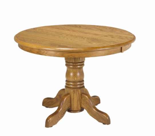 Lancaster Single Pedestal Table Mennonite Furniture Ontario at Lloyd's Furniture Gallery in Schomberg