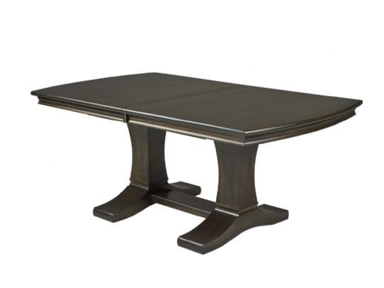 Singapore Double Pedestal Table Mennonite Furniture Ontario at Lloyd's Furniture Gallery in Schomberg