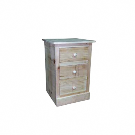 Rustic Pioneer 3 Drawer Night Stand Mennonite Furniture Ontario at Lloyd's Furniture Gallery in Schomberg