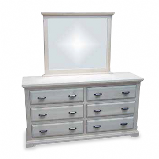 Chateau 6 Drawer Dresser Mennonite Furniture Ontario at Lloyd's Furniture Gallery in Schomberg