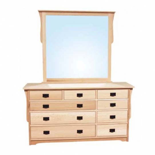 Mission 9 Drawer Dresser Mennonite Furniture Ontario at Lloyd's Furniture Gallery in Schomberg