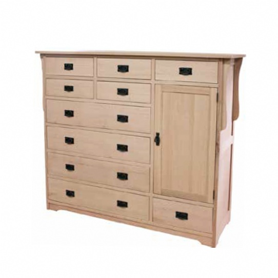 Mission 10 Drawer 1 Door Mule Chest Mennonite Furniture Ontario at Lloyd's Furniture Gallery in Schomberg