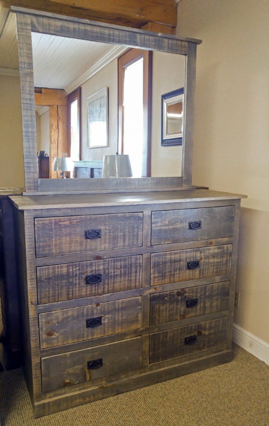 Pioneer 8 Drawer Dresser And Mirror Mennonite Furniture Ontario at Lloyd's Furniture Gallery in Schomberg