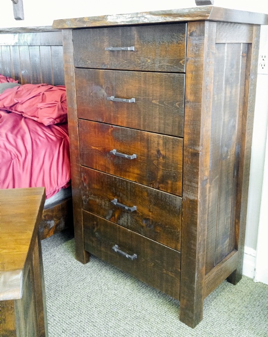 Frontier Live Edge 5 Drawer Hiboy Mennonite Furniture Ontario at Lloyd's Furniture Gallery in Schomberg