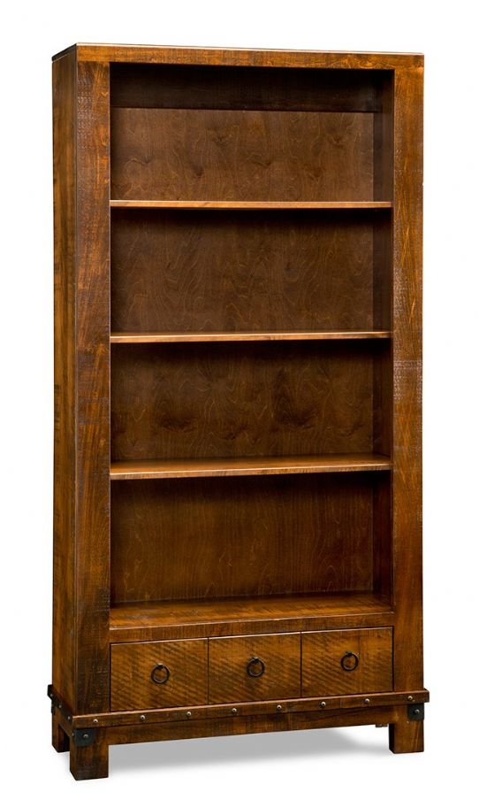 Barrelworks Bookcase Mennonite Furniture Ontario at Lloyd's Furniture Gallery in Schomberg