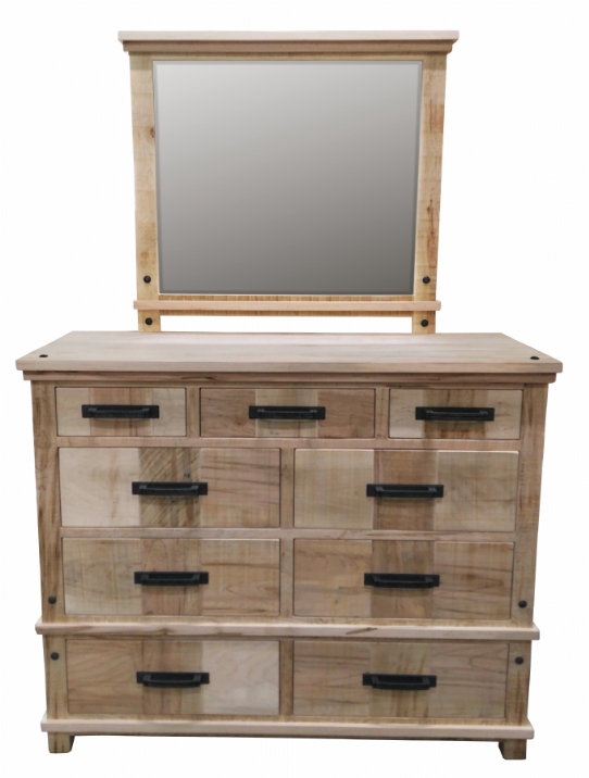 Railroad 9 Drawer Dresser Mennonite Furniture Ontario at Lloyd's Furniture Gallery in Schomberg