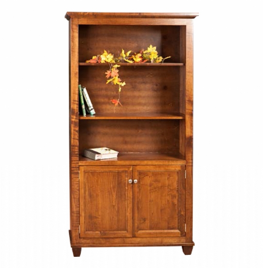 Algonquin 2 Door Bookcase Mennonite Furniture Ontario at Lloyd's Furniture Gallery in Schomberg