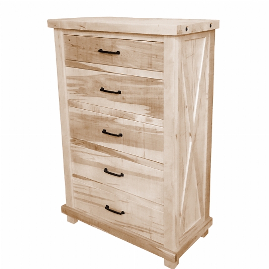 Truss 5 Drawer HighBoy Mennonite Furniture Ontario at Lloyd's Furniture Gallery in Schomberg