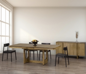 Aava Double Pedestal Table - 